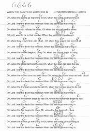 When The Saints Go Marching In Traditional Guitar Chord Chart In G Major Guitar Chords For Songs Guitar Songs Music Lyrics