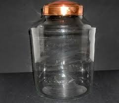 We sell a number of different style apothecary jars in several different sizes. 9 3 4 H 6 3 4 D X Lg Blown Glass Apothecary Pantry Jar W Lid Pharmacy Ebay