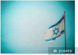 Bandiere delle nazioni, in diversi tipi di tessuto e misure. Poster Una Bandiera Di Israele Nel Vento Pixers Viviamo Per Il Cambiamento
