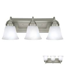 Great savings & free delivery / collection on many items. Bennington 620a03 Luna Three Globe Bathroom Vanity Light Bar Bath Fixture Brushed Nickel Greydock Com