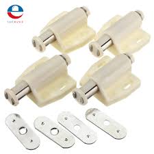 4pcs High Quality Push To Open Magnetic Door Drawer Cabinet Latch Door Stopper Catch Touch Kitchen Cupboard Cabinet Latch Cabinet Catches Hardware Accessories