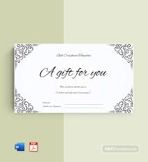 By using this free gift certificate template you can also take advantage of the gift pass to your document and send it directly from your computer. 72 Free Gift Certificate Templates Word Doc Pdf Docformats Com