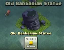 It Pro Coc Tip: Keep The Ancient Barbarian Statue As It Grows Grass Which  You Can Remove Without The Masterbuildure And It Counts Towards Objects  Removed. Thats How Its Done Babyyyy :