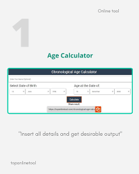 Age Calculator helps you to calculate the actual age in years, months, days  and also in hours, minutes, seconds using your date of birth. " Calculate  now: @toponlinetool . . . #toponlinetool #
