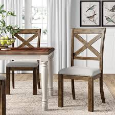 Scott Cross Back Side Chair In Brown Farmhouse Dining Chairs Rustic Dining Chairs Rustic Dining Room