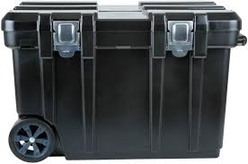 This black and yellow stackable storage tote complements the family of our other black and yellow storage totes, which. 25 Rolling Storage Bins To Organize Your Tools Storables