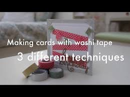 There are a number of things you can put your washi samples on. Making Cards With Washi Tape 3 Different Techniques Youtube