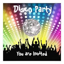 Disco Party Invitation Any Celebration Zazzle Com Disco Party Party Background Neon Party