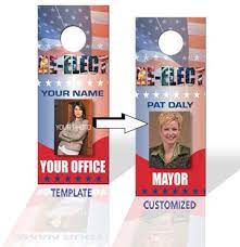 To give an excellent design for your political flyer, we have collected these political flyer templates which you can use for networking, publicity, postings, social media marketing, and much more. Election Campaign Door Hanger Printing Designs