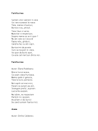 Raluca andrei si nathalie gheorghiu ; Familia Mea Casa Poezii