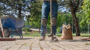 how to repair sinking patio pavers