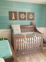 Anyone else in the mood for a little nursery inspiration today? House Of Turquoise Coastal Inspired Nursery Baby Room Decor Baby Boy Nurseries Nursery