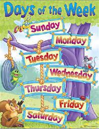 Check spelling or type a new query. Days Of The Week Chart