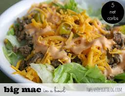 Big Mac In A Bowl Low Carb Recipes Low Carb Salad Recipes Beef Recipes