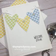 You won't know who won until after the baby is born! Handmade Baby Card Idea For Boys Or Girls Stampin Savvy