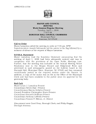 APPROVED 4/15/08 MAYOR AND COUNCIL MINUTES Work Session/Regular Meeting  Tuesday, April 1, 2008 7:30 P.M. BOROUGH HALL COUNCIL