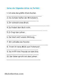 Perfekt Deutsch Lernen Deutsch Unterricht Deutsche Sprache