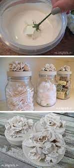 Craft These Stunning Diy Flower Jars For Super Cute And Fun Home Decor Using Plaster Of Paris Diy Projects For Adults Craft Projects For Adults Paris Crafts