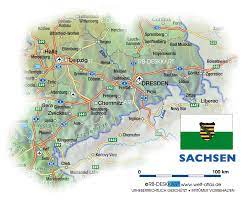 Die interaktive karte der schweiz mit aktuellen informationen zu verkehr, gastronomie und mehr. Karte Von Sachsen Bundesland Provinz In Deutschland Welt Atlas De
