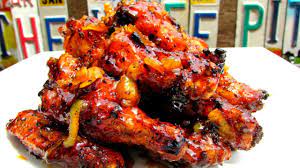 Serve over hot cooked rice and sprinkle with fresh parsley, if desired. Orange Marmalade Sriracha Wings Grilled Chicken Wing Recipe Youtube