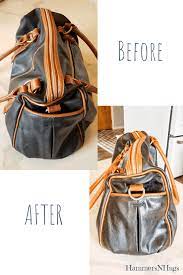 How To Restore A Leather Purse In 4 Easy Steps Hammers N Hugs Diy Leather Bag Leather Purses Leather Conditioner Diy