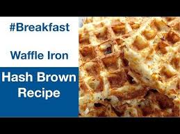 You can serve the mashed potato waffles immediately after they come off of the waffle iron. How To Make Hash Browns In A Waffle Maker Youtube Waffles Waffle Maker Hashbrown Recipes