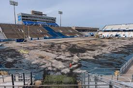 Resurfacing Floyd Stadium Mtsu Trueblue Blueraiders