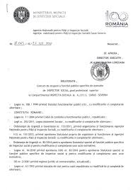 Edi iaăi plati si inspectie sociala p strareăşiăarhivareă nr. Anunt Angajare AgenÈia JudeÈeanÄ Pentru PlÄÈi Èi InspecÈie SocialÄ CaraÈ Severin