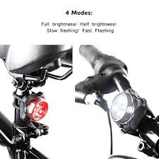 Ascher Usb Rechargeable Bike Light Set Super Bright Headlights Bikeroo