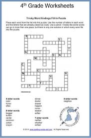 4th Grade Worksheets And Spelling Puzzles