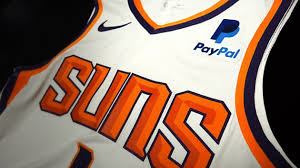 Authentic phoenix suns jerseys are at the official online store of the national basketball association. Phoenix Suns Sign Paypal To First Jersey Patch Sponsor Deal Sportspro Media