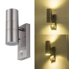 Induction Led Wall Lamp Waterproof Ip65 Motion Sensor Wall Mounted Light Outdoor Stainless Steel Led Wall Mount Light Fixture Led Wall Lamp Wall Mounted Light