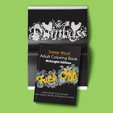 Perfect for those days where you just want to sit on the couch and relax, these 24 single sided floral and geometric images say what you're really thinking. Swear Word Adult Coloring Book Midnight Edition Stress Relief Coloring Book Unibul Press
