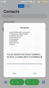 Nov 28, 2020 · download reload pulsa apk 4.8 for android. Pulsa Gratis Ada Yang Mau Tutor Chat Wa 085794349948 Cuma Download Apk Baru Rilis Facebook