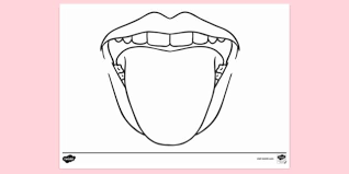 You can now print this beautiful human mouth and tongue coloring page or color online for free. Tongue Colouring Sheet Colouring Sheet