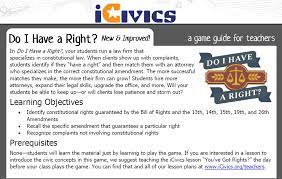 We provide teachers with free, digital resources to engage students in. Icivics Do I Have A Right Game Guide Brainpop Educators