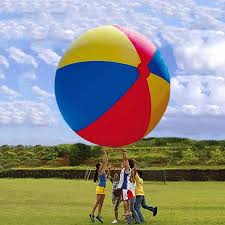 Then you need to set your sights upon this cool new giant eyeball inflatable beach ball. 80cm 100cm 150cm Giant Inflatable Beach Ball Large Three Color Thickened Pvc Water Volleyball Football Outdoor Party Kids Toys Toy Balls Aliexpress