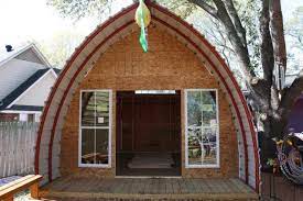 Tiny House For Under 1 400 Arched Cabin Shed Cabin Building A Cabin