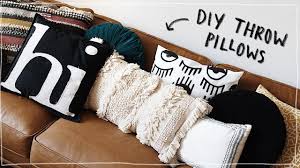 Diy Throw Pillows No Sew Super Cute Aesthetic Affordable Lone Fox Youtube Diy Throw Pillows Diy Throws Diy Pillow Covers
