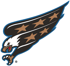 Washington Capitals Primary Logo 1997 98 2001 02 An Eagle Diving With Claws Out Washington Capitals Logo Washington Capitals Washington Capitals Hockey