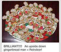 Then pour a scoop of the pasta water into the skillet to smooth out the sauce. Myfridgefood Com Forehead Slap 311 An Upside Down Gingerbread Man Decorated Accordingly Is A Reindeer Mix It Up A Bit Facebook