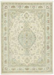 Die täbriz orientteppiche sind teilweise mit seide gefertigt. Tabriz 70 Raj Seidenkette 150x202 Carpetvista