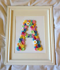 Discover 26 easy and cute crafts for your elementary schooler. Cute As A Button Button Initial Diy London Like The City Button Crafts Button Art Diy Baby Stuff