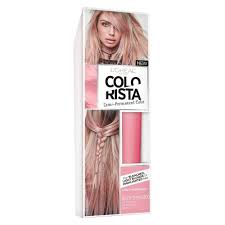 L Oreal Paris Colorista Semi Permanent Hair Color For Light Blonde Or Bleached Hair Soft Pink Semi Permanent Hair Color Light Hair Color Bleached Hair
