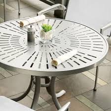 Patterned Aluminum Outdoor Dining Tables Accessory Tables End Tables And Replacement Table Aluminium Outdoor Furniture Aluminum Table Modern Patio Furniture