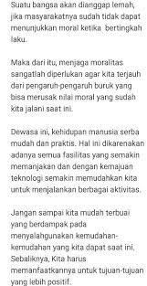 Pidato Kemajuan Teknologi Sketsa