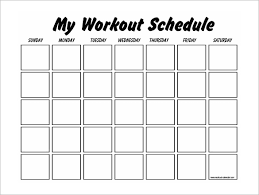 Weekly Exercise Planner Template Sada Margarethaydon Com