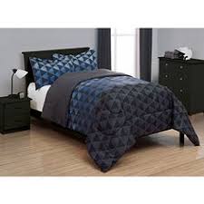Black And Blue Comforter Set 3 Piece Navy Blue Grey Geometric Striking Triangle Pattern Comforter Set Full Queen Charming Gray Black Blue S Comforter Sets Bed Comforters Kids Bedding Sets