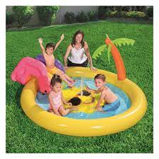 Mau beli kolam renang karet ini? Kolam Renang Perosotan Sunny Land Spash Play Pool 53071 Jual Kolam Renang Anak Murah Shopee Indonesia