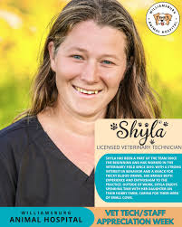 It's Vet Tech/Staff Appreciation Week! Today, we're celebrating Shyla — one  of our incredible licensed veterinary technicians! 🐾 With years of  experience in the field and a deep well of knowledge, especially